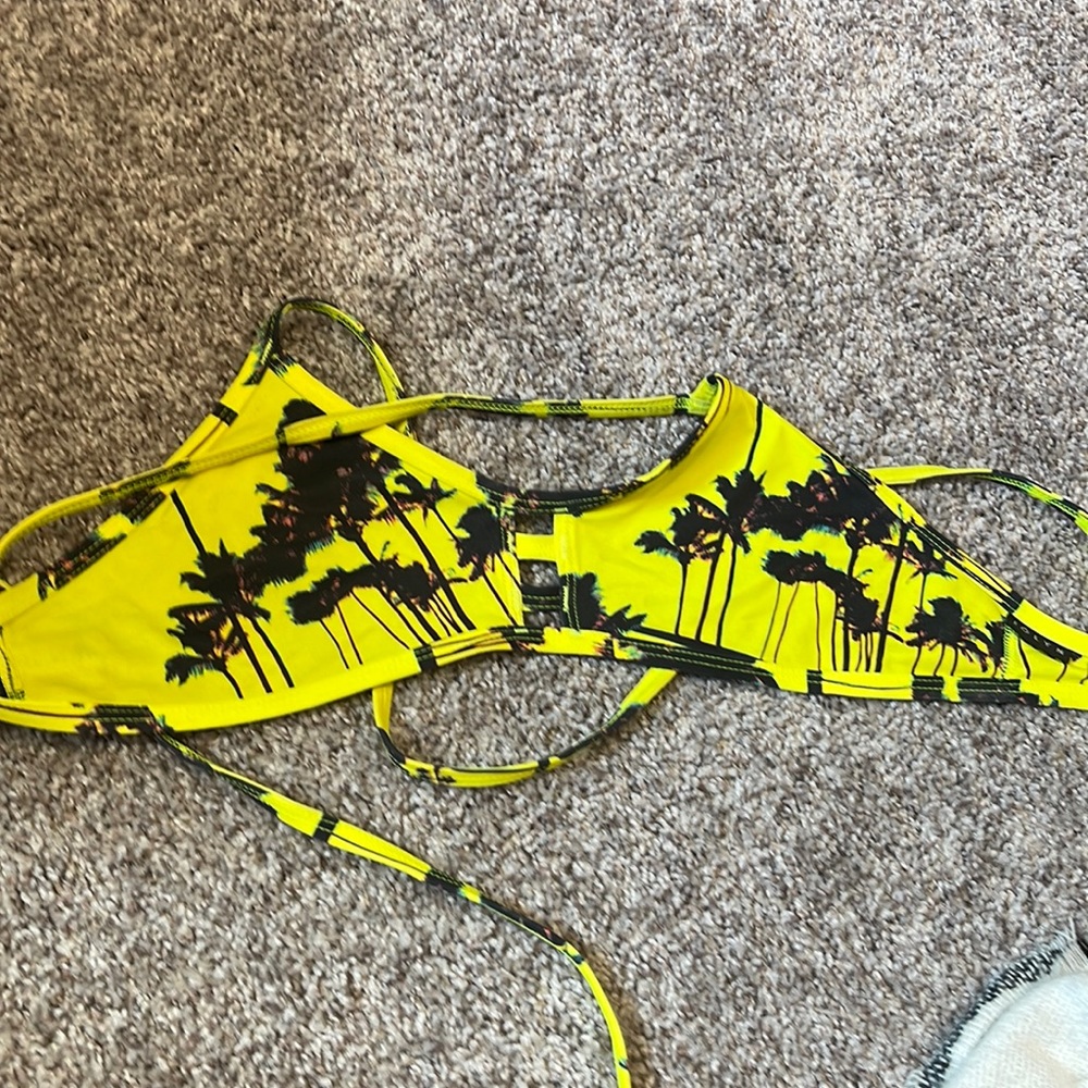 Jolyn Clothing Yellow Palm Tree Bikini